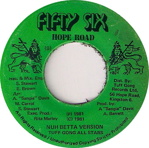 Tinga Stewart : Nuh Wey Nuh Betta Dan Yard (7")