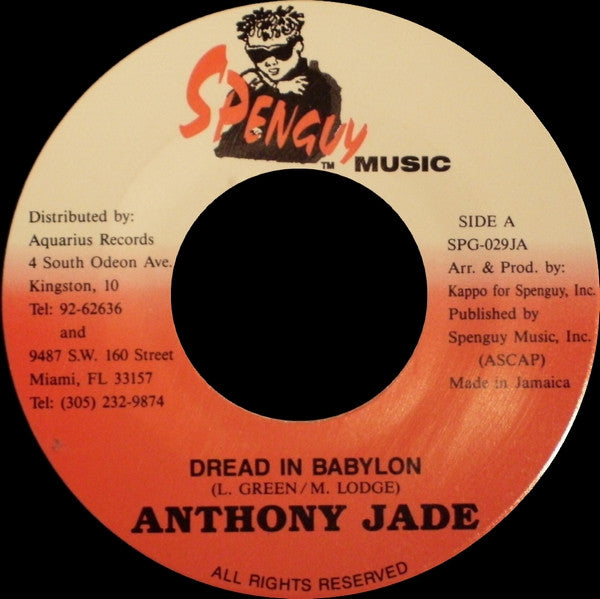 Anthony Jade : Dread In Babylon (7")
