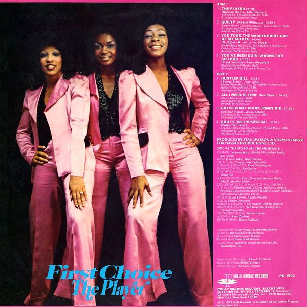 First Choice : The Player (LP, Album, Promo)