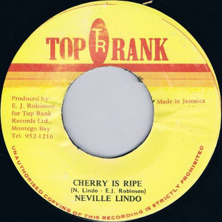 Neville Lindo : Cherry Is Ripe (7", Single)