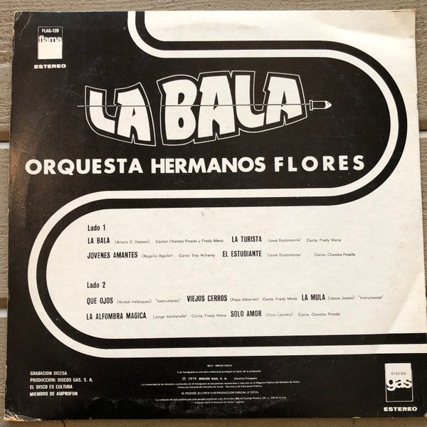 Orquesta Hermanos Flores : La Bala (LP)
