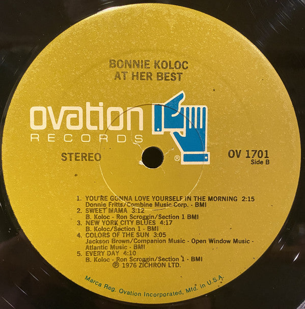 Bonnie Koloc : At Her Best (LP, Comp, Quad)
