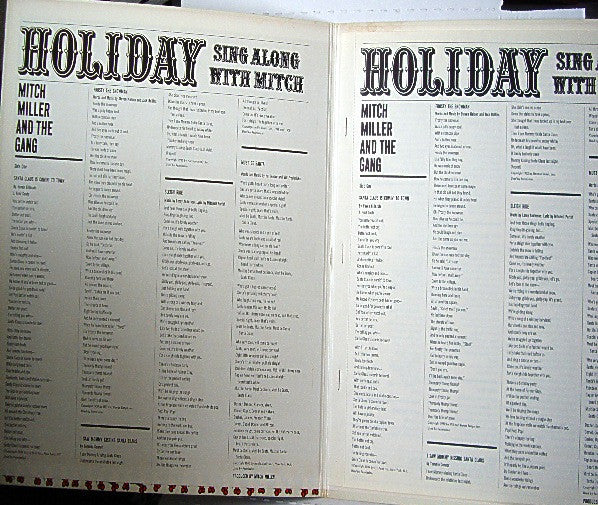 Mitch Miller And The Gang : Holiday Sing Along With Mitch (LP, Album)