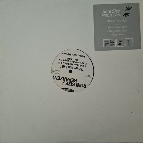 Roni Size / Reprazent : Share The Fall (12", Promo)