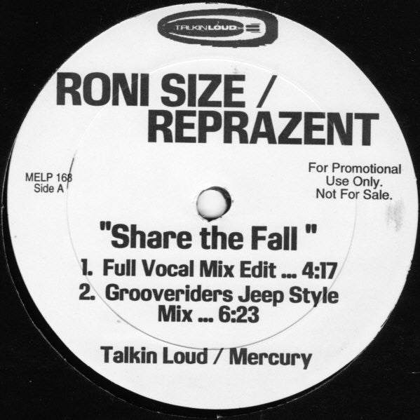 Roni Size / Reprazent : Share The Fall (12", Promo)