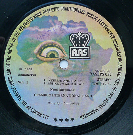 Opambuo International Band Of Ghana : Kiss Me And Smile (LP, Album)