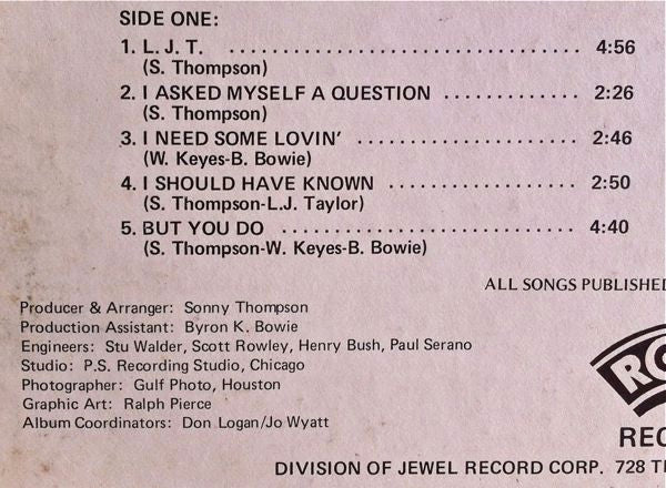 Little Johnny Taylor : L.J.T. (LP, Album)