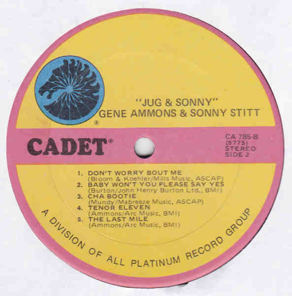 Gene Ammons / Sonny Stitt : Jug & Sonny (LP, Album, RE)