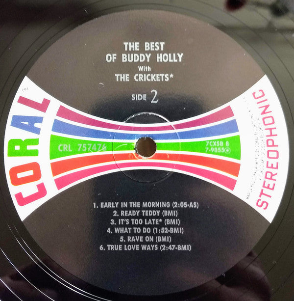 Buddy Holly with The Crickets (2) : The Best Of Buddy Holly (2xLP, Comp, Glo)