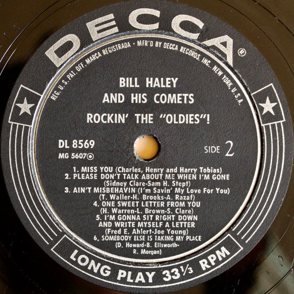 Bill Haley And His Comets : Rockin' The "Oldies"! (LP, Album, Mono)