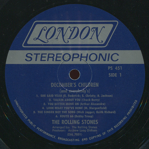 The Rolling Stones : December's Children (And Everybody's) (LP, Album, RP)
