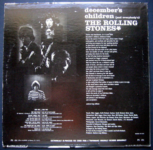 The Rolling Stones : December's Children (And Everybody's) (LP, Album, RP)