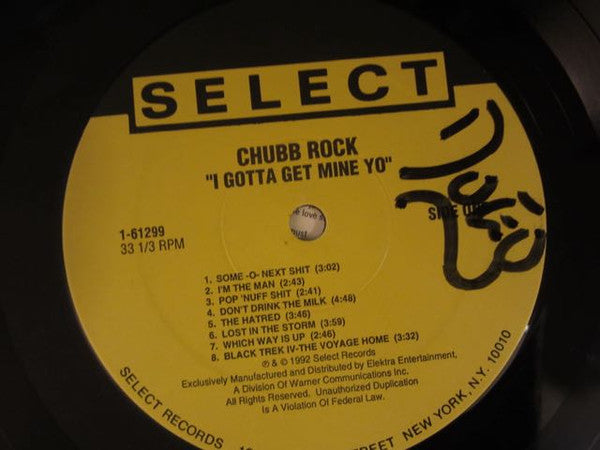 Chubb Rock : I Gotta Get Mine Yo! (Book Of Rhymes) (LP, Album)