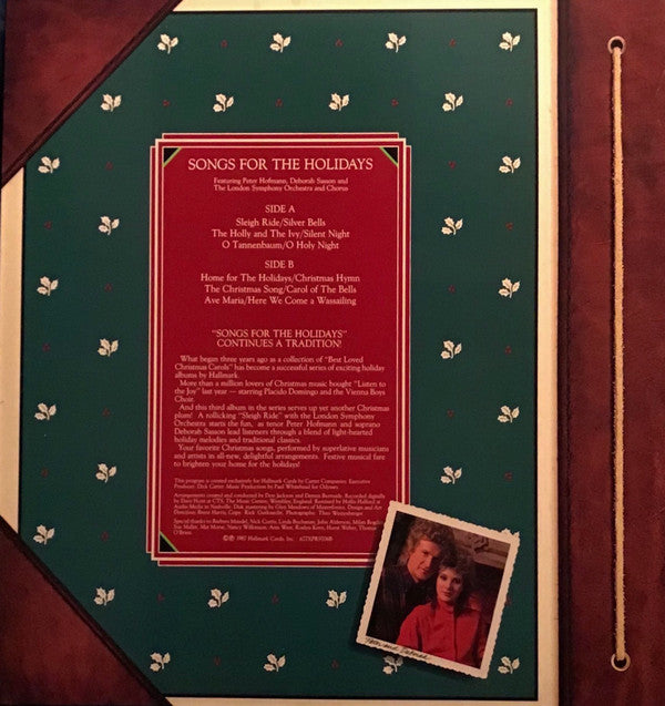 Peter Hofmann / Deborah Sasson, London Symphony Orchestra And London Symphony Chorus : Hallmark Presents Songs For The Holidays (LP, Album)