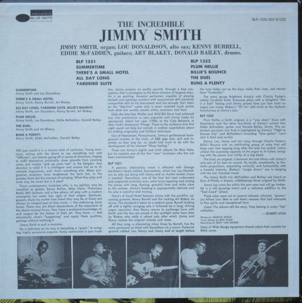 Jimmy Smith : Jimmy Smith At The Organ (Volume 2) (LP, Album, RE)