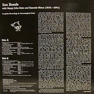 Son Bonds With  Sleepy John Estes & Hammie Nixon : The Delta Boys (1934-1941) Complete Recordings In Chronological Order (LP, Comp, Mono)