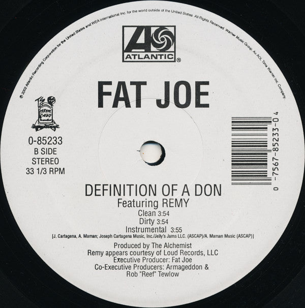 Fat Joe : What's Luv? / Definition Of A Don (12")