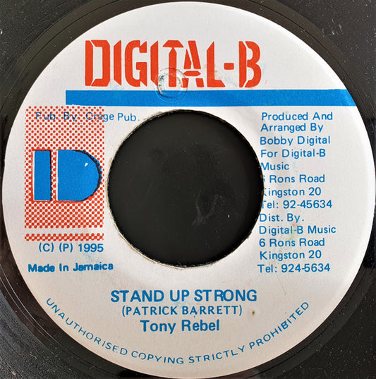 Tony Rebel : Stand Up Strong (7")