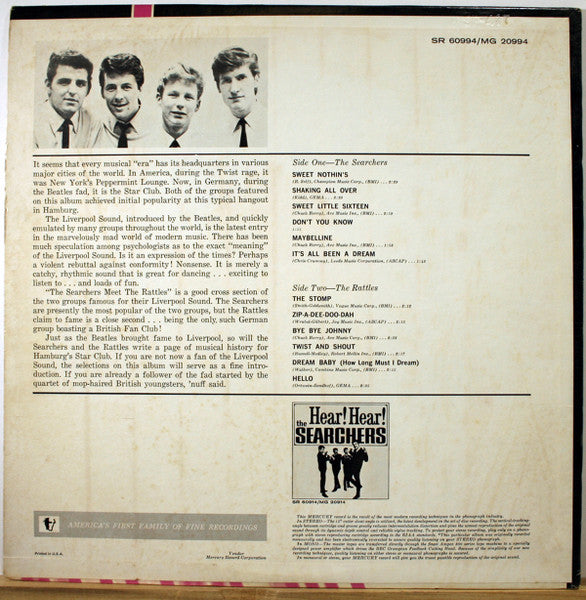 The Searchers Meet The Rattles : The Searchers Meet The Rattles (LP, Comp)