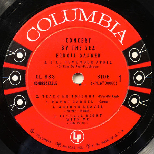 Erroll Garner : Concert By The Sea (LP, Album, Mono, Bri)