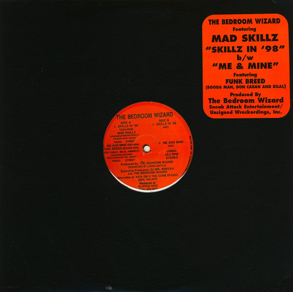 The Bedroom Wizard* : Skillz In '98 b/w Me & Mine (12")