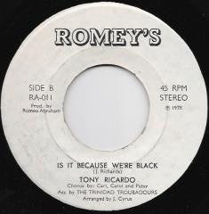 Tony Ricardo : Have A Little Faith / Is It Because We're Black (7", Single)