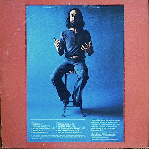 George Carlin : FM & AM (LP, Album, Ric)