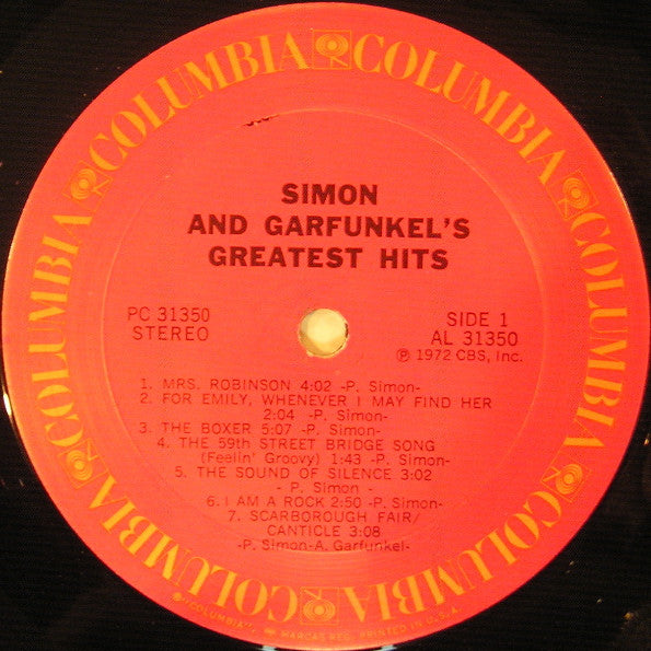 Simon & Garfunkel : Simon And Garfunkel's Greatest Hits (LP, Comp, RE, Ter)