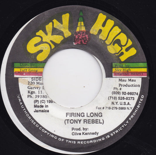 Tony Rebel : Firing Long / My Woman (7")