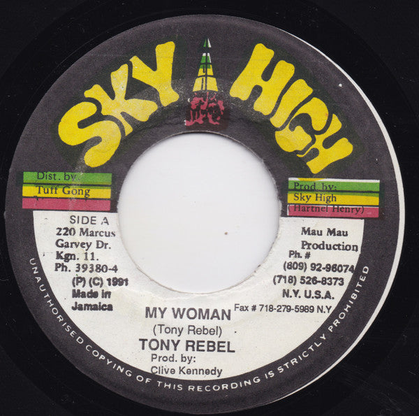 Tony Rebel : Firing Long / My Woman (7")