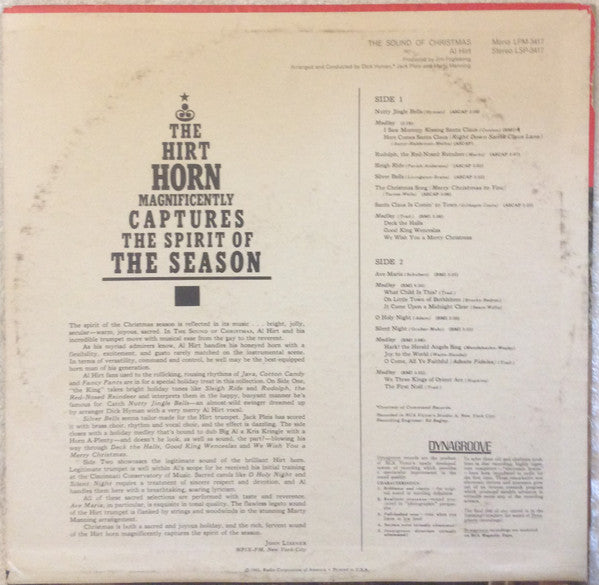 Al Hirt : The Sound Of Christmas (LP, Mono, 2)
