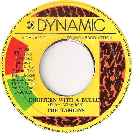 The Tamlins : Eighteen With A Bullet (7")