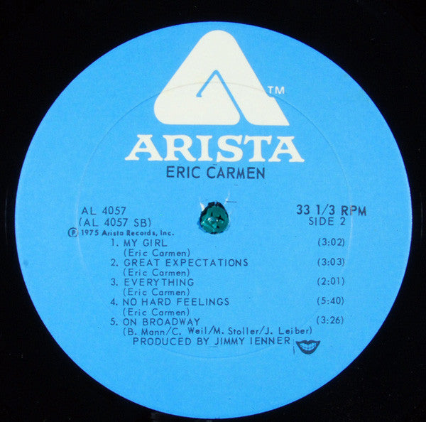Eric Carmen : Eric Carmen (LP, Album, PRC)