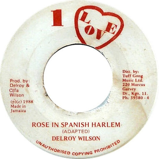 Delroy Wilson : Rose In Spanish Harlem (7")