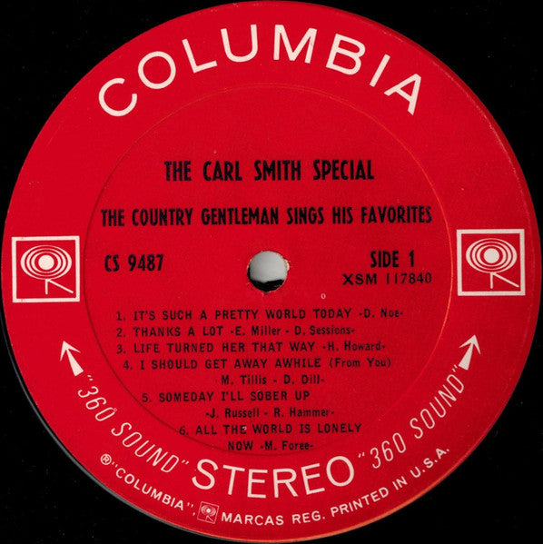Carl Smith (3) : The Carl Smith Special (The Country Gentleman Sings His Favorites) (LP)