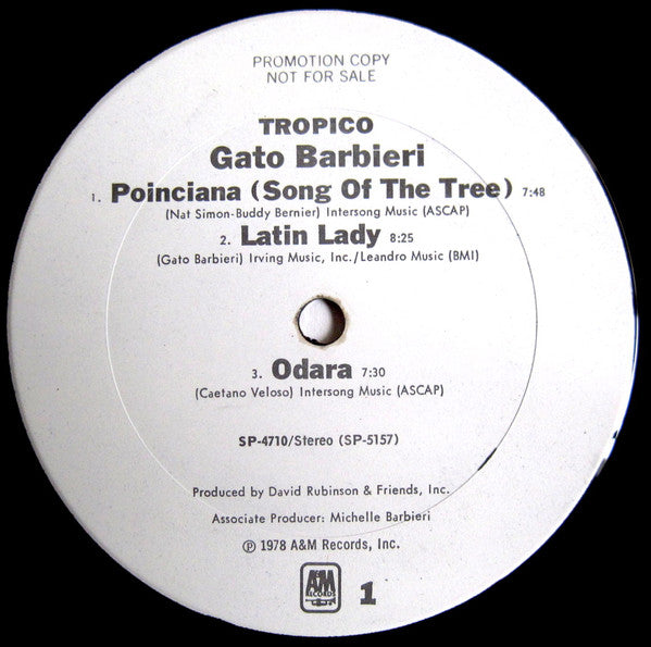Gato Barbieri : Tropico (LP, Album, Promo)