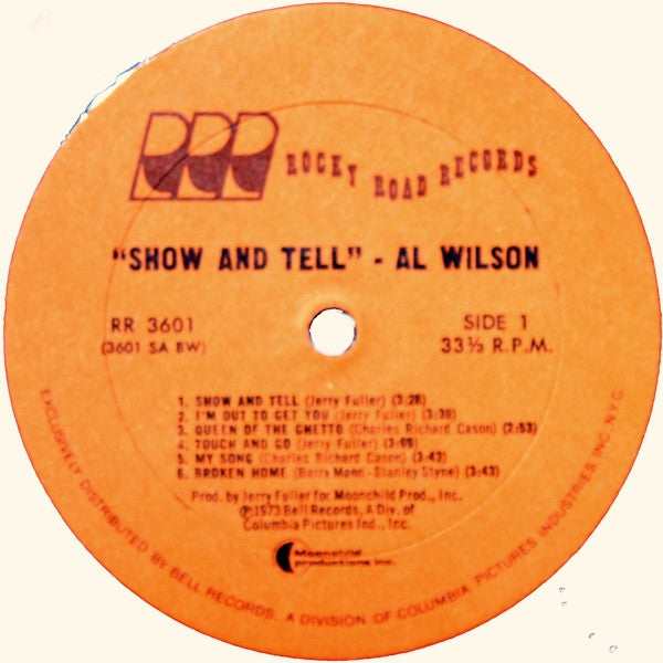 Al Wilson : Show And Tell (LP, Album, Ter)