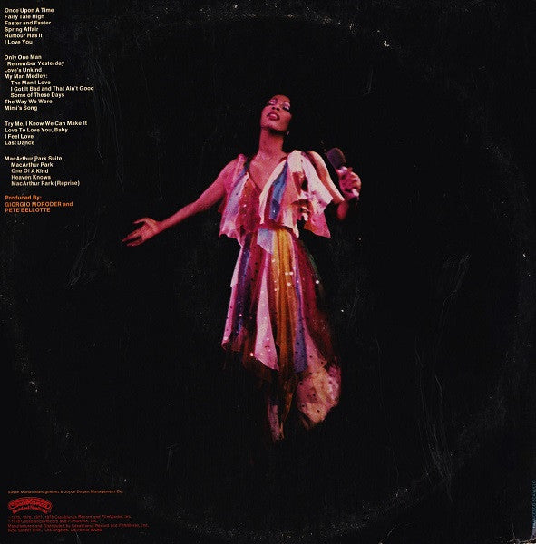 Donna Summer : Live And More (2xLP, Album, PRC)