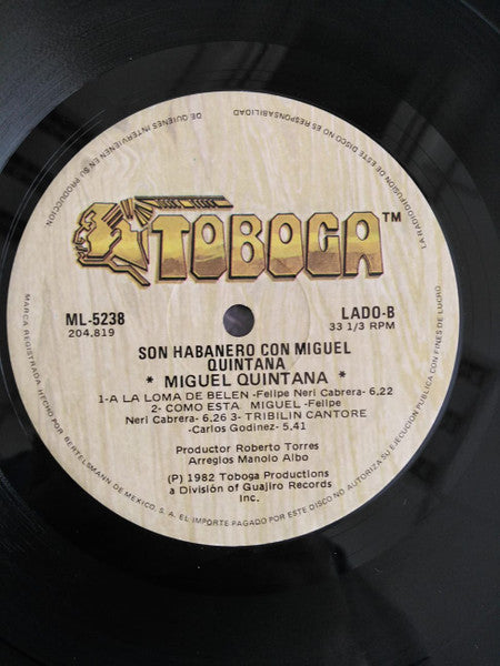 Miguel Quintana : Son Habanero (LP, Album)