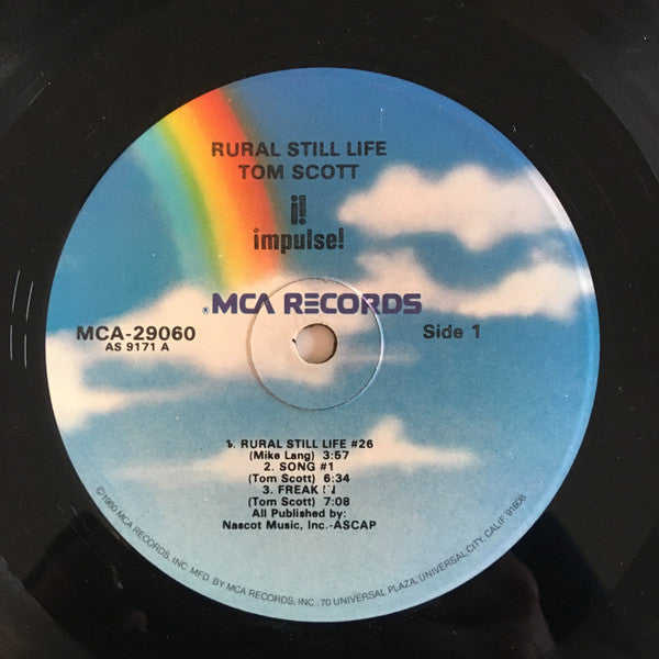 Tom Scott : Rural Still Life (LP, Album, RE)