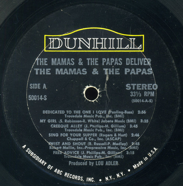 The Mamas & The Papas : The Mamas & The Papas Deliver (LP, Album)