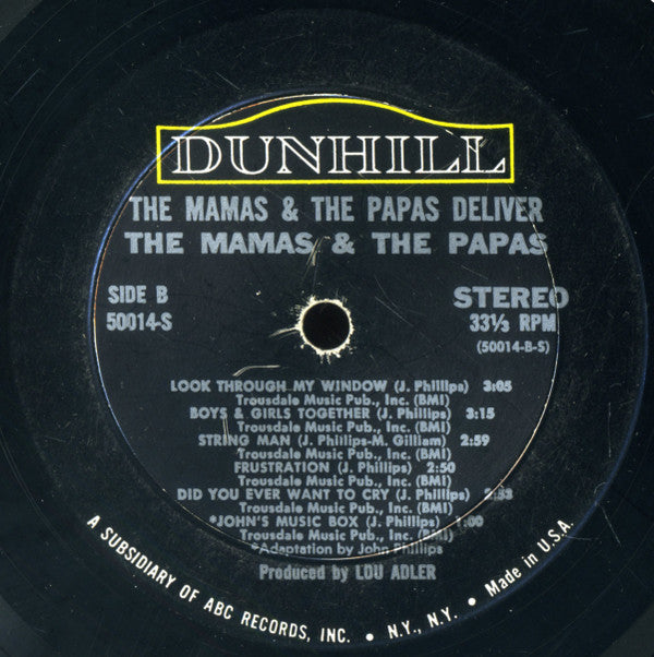 The Mamas & The Papas : The Mamas & The Papas Deliver (LP, Album)