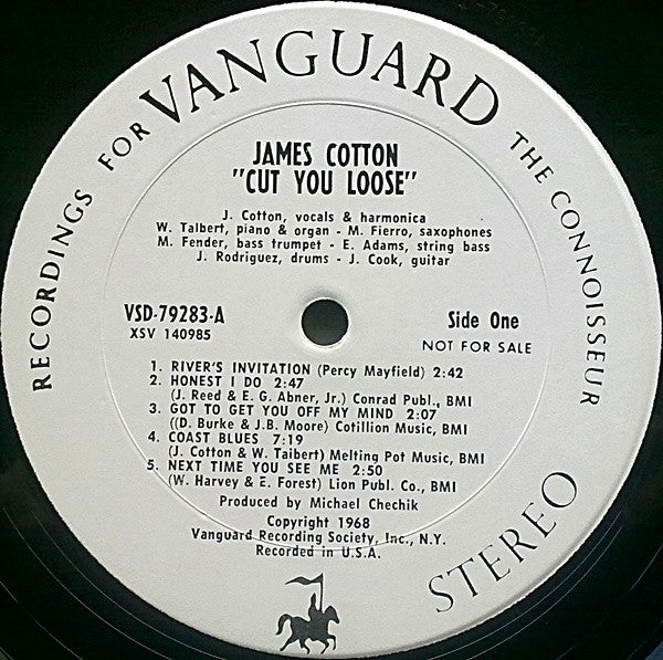 James Cotton : Cut You Loose! (LP, Album, Promo)