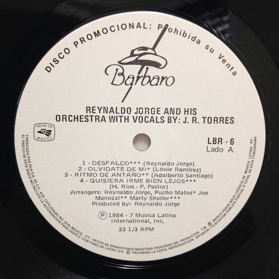 Reynaldo Jorge And His Orchestra : Reynaldo Jorge And His Orchestra (LP, Album, Promo)