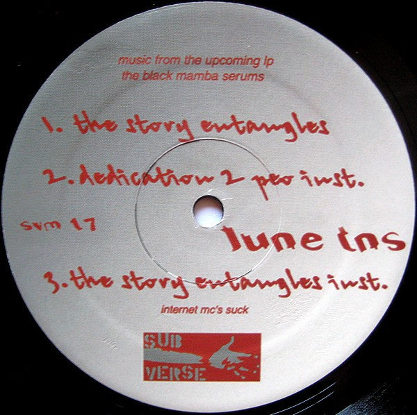 Big Justoleum / Lune TNS : Plantation Rhymes (12")