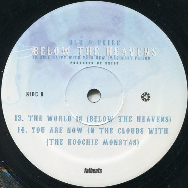 Blu & Exile : Below The Heavens (In Hell Happy With Your New Imaginary Friend...) (2xLP, Album, RE + 7")