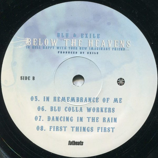 Blu & Exile : Below The Heavens (In Hell Happy With Your New Imaginary Friend...) (2xLP, Album, RE + 7")
