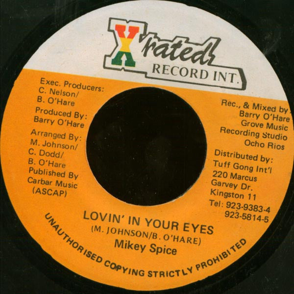 Mikey Spice : Lovin' In Your Eyes (7")