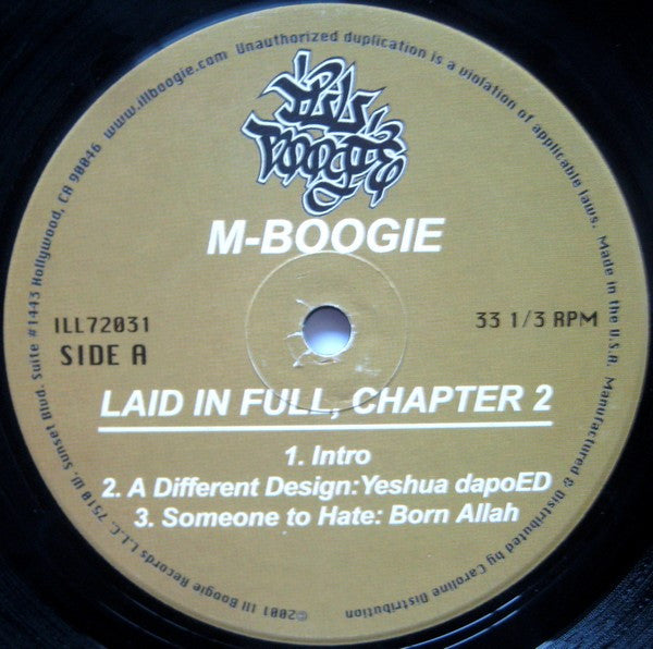 M-Boogie : Laid In Full (Chapter 2) (2xLP, Comp)