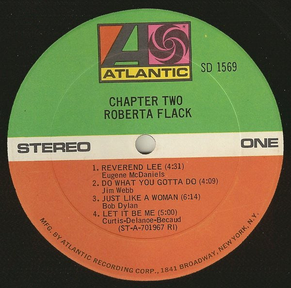 Roberta Flack : Chapter Two (LP, Album, RI )